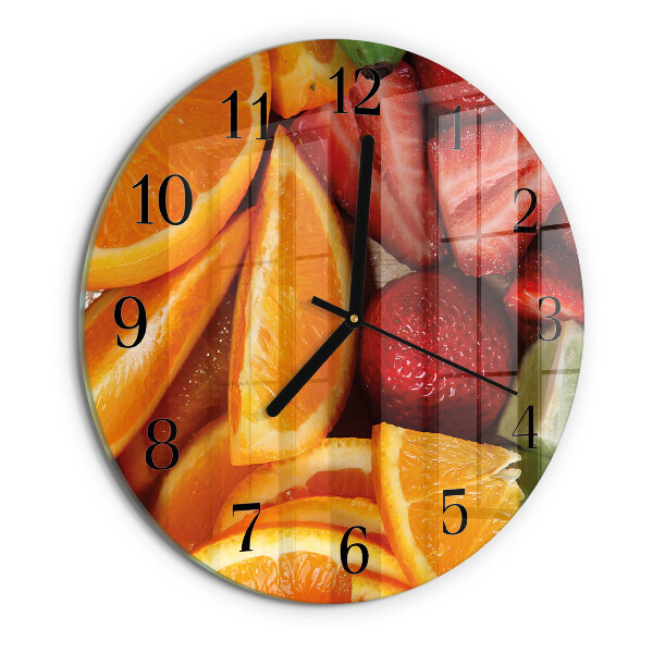 Reloj de pared redondo Fruta