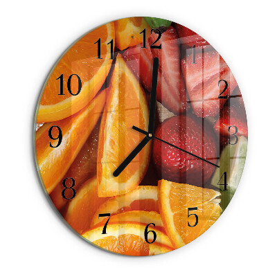 Reloj de pared redondo Fruta