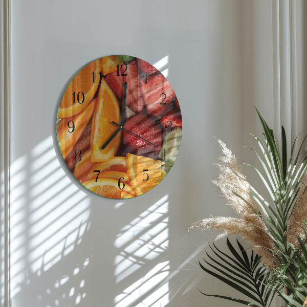 Reloj de pared redondo Fruta
