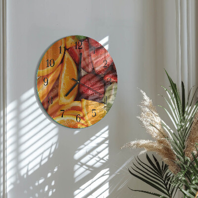 Reloj de pared redondo Fruta