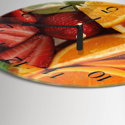 Reloj de pared redondo Fruta