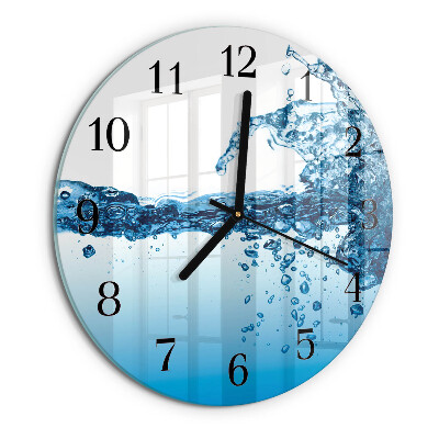 Reloj de pared redondo Agua