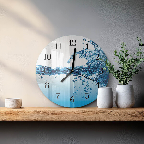 Reloj de pared redondo Agua