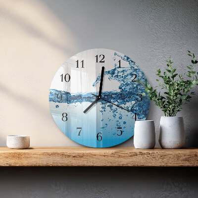 Reloj de pared redondo Agua
