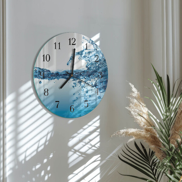 Reloj de pared redondo Agua
