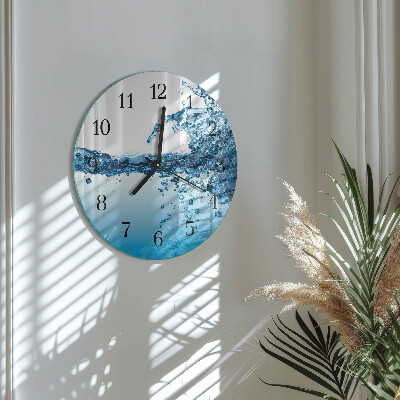 Reloj de pared redondo Agua