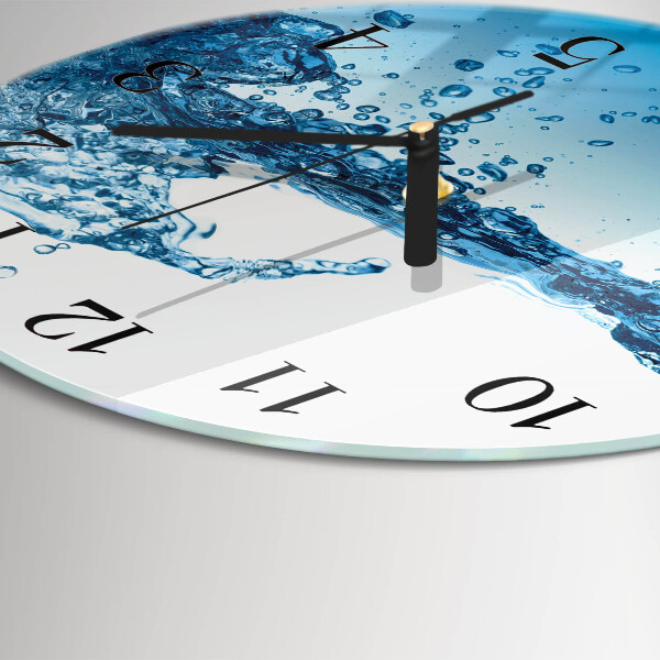 Reloj de pared redondo Agua