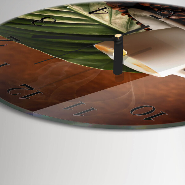 Reloj de pared redondo Taza de café