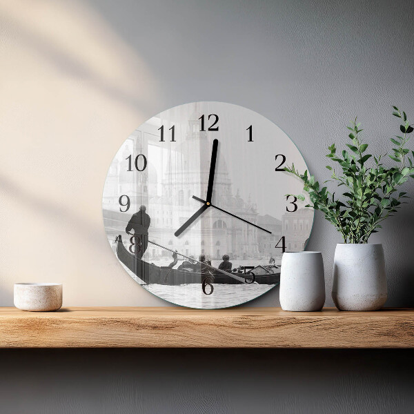 Reloj de pared redondo El barco veneciano
