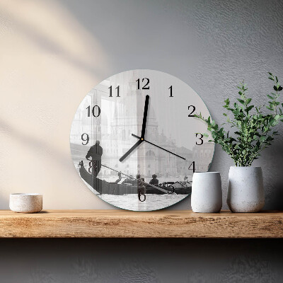 Reloj de pared redondo El barco veneciano