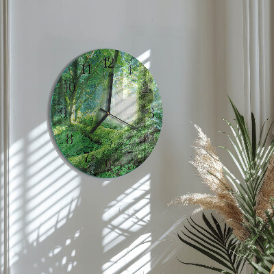 Reloj de pared redondo Musgo del bosque