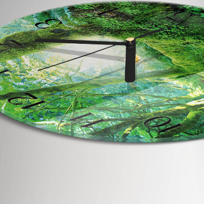 Reloj de pared redondo Musgo del bosque