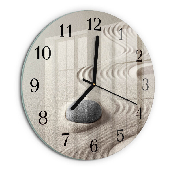 Reloj de pared redondo Arena de piedra