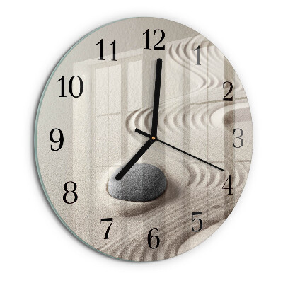 Reloj de pared redondo Arena de piedra
