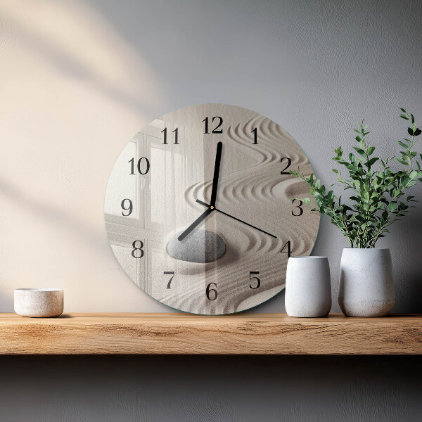 Reloj de pared redondo Arena de piedra