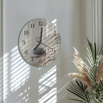 Reloj de pared redondo Arena de piedra