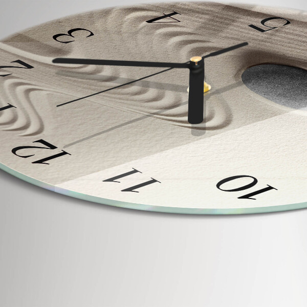 Reloj de pared redondo Arena de piedra