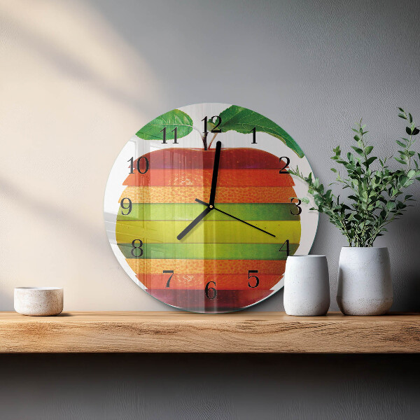 Reloj de pared redondo Manzana