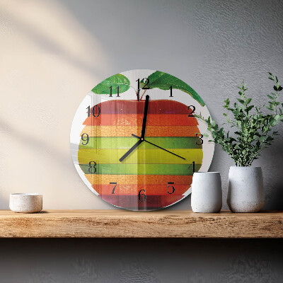 Reloj de pared redondo Manzana