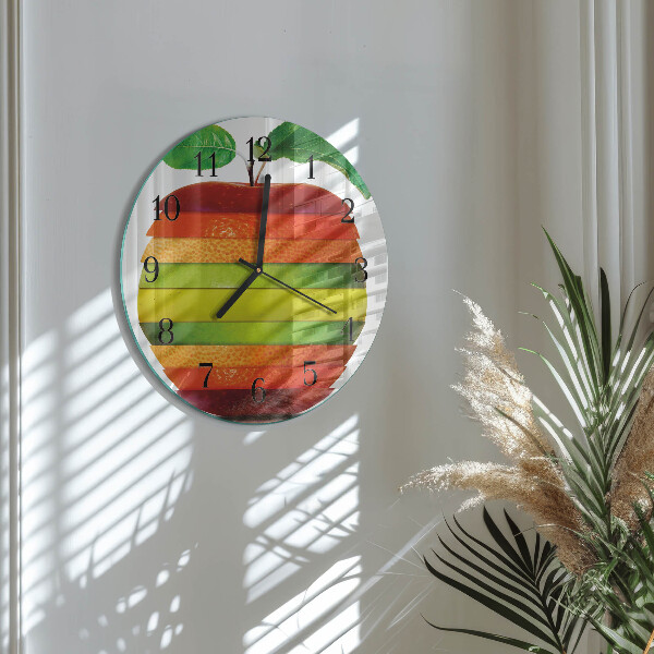 Reloj de pared redondo Manzana