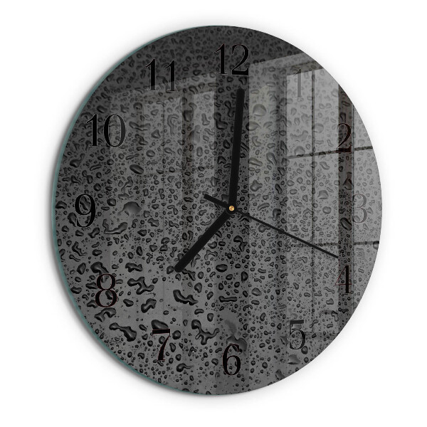 Reloj de pared redondo Gotas de agua