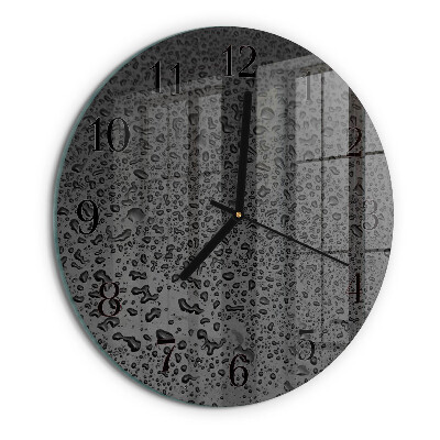 Reloj de pared redondo Gotas de agua