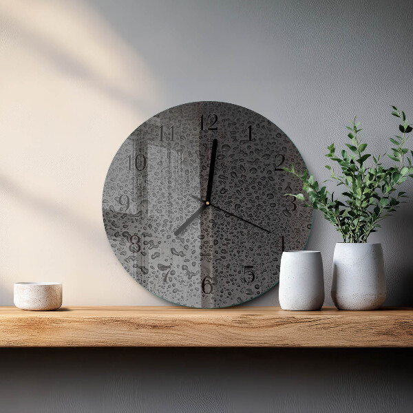 Reloj de pared redondo Gotas de agua