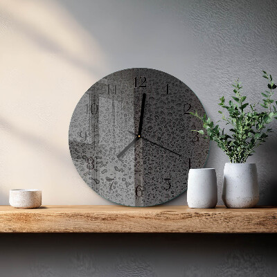 Reloj de pared redondo Gotas de agua