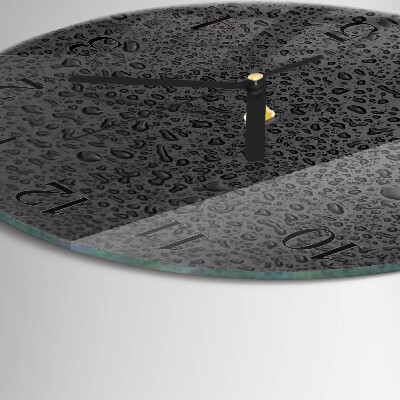 Reloj de pared redondo Gotas de agua