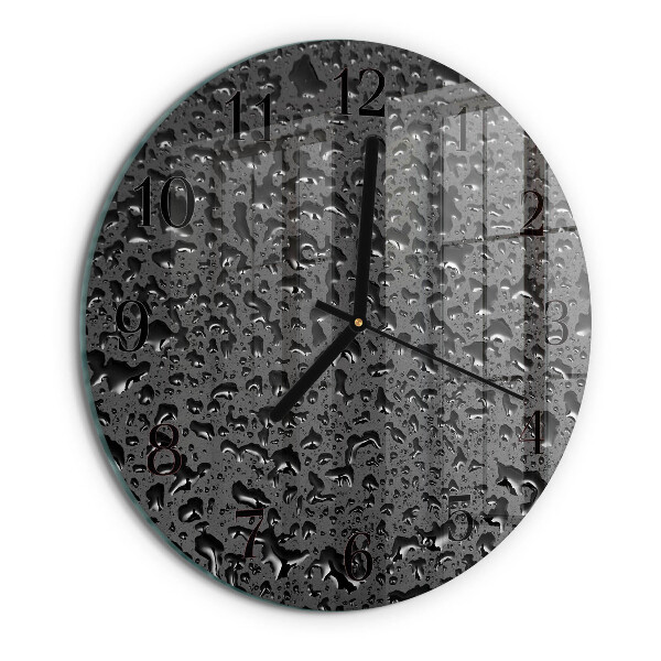 Reloj de pared redondo Gotas de agua