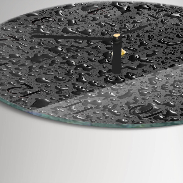 Reloj de pared redondo Gotas de agua