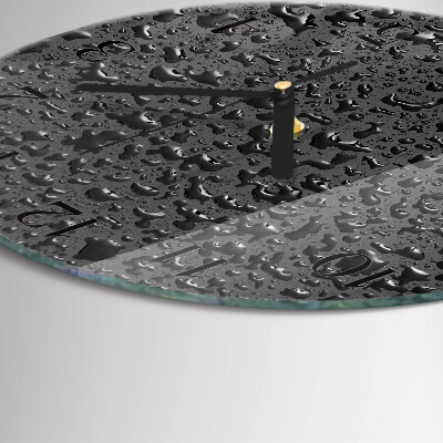 Reloj de pared redondo Gotas de agua