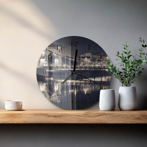 Reloj de pared redondo Puente