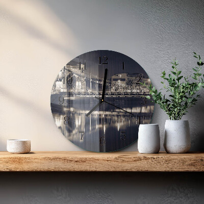Reloj de pared redondo Puente