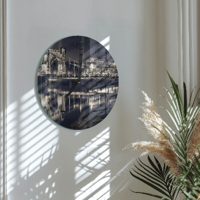 Reloj de pared redondo Puente