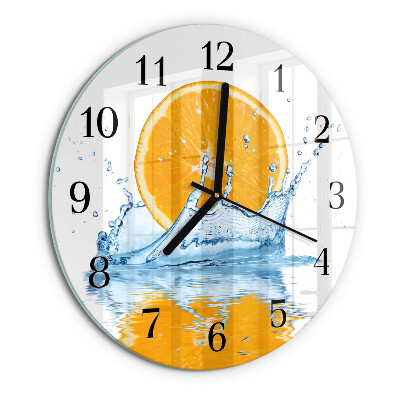 Reloj de pared redondo Agua de naranja