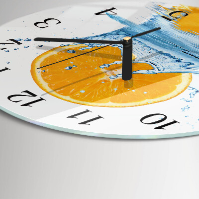 Reloj de pared redondo Agua de naranja