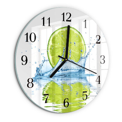 Reloj de pared redondo Agua de cal