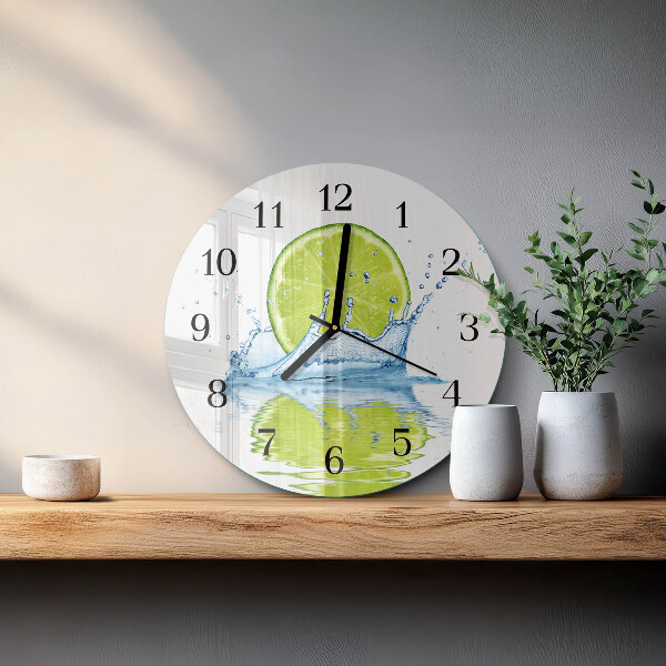 Reloj de pared redondo Agua de cal