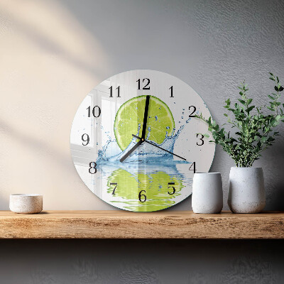 Reloj de pared redondo Agua de cal