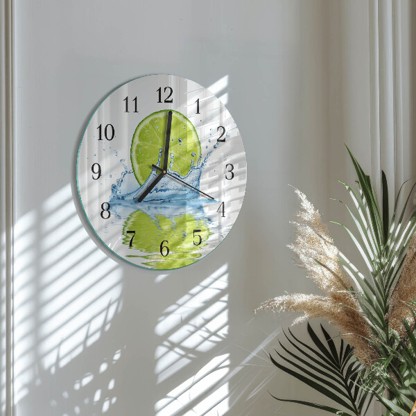 Reloj de pared redondo Agua de cal