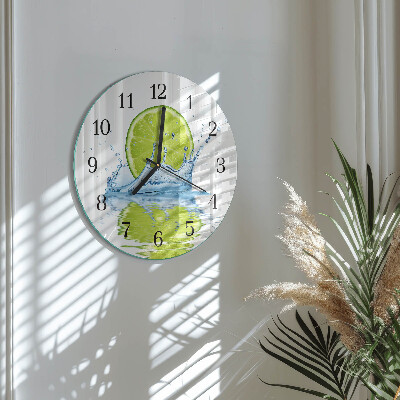 Reloj de pared redondo Agua de cal