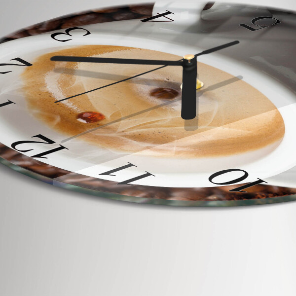 Reloj de pared redondo Taza de café