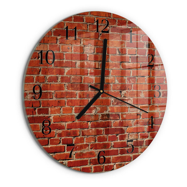 Reloj de pared redondo Muro de ladrillo