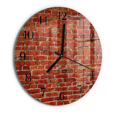 Reloj de pared redondo Muro de ladrillo