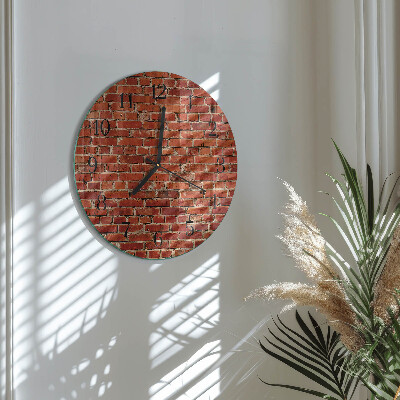 Reloj de pared redondo Muro de ladrillo