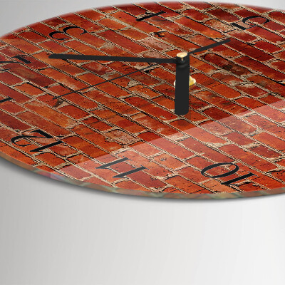 Reloj de pared redondo Muro de ladrillo