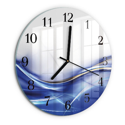 Reloj de pared redondo Líneas abstractas