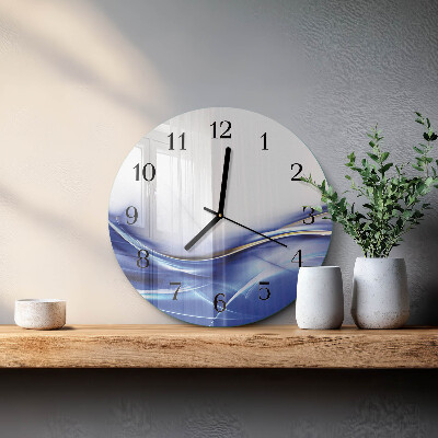 Reloj de pared redondo Líneas abstractas