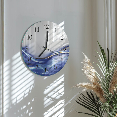 Reloj de pared redondo Líneas abstractas